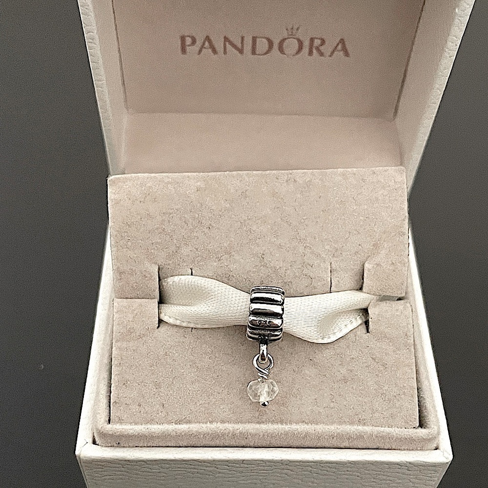 Pandora April Birthstone Dangle Charm